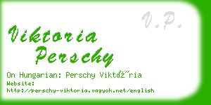 viktoria perschy business card